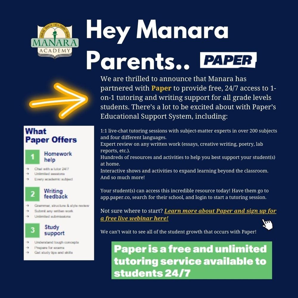Manara Paper Announcement